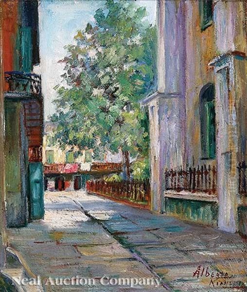 Pirate's Alley Oil Painting by Alberta Kinsey