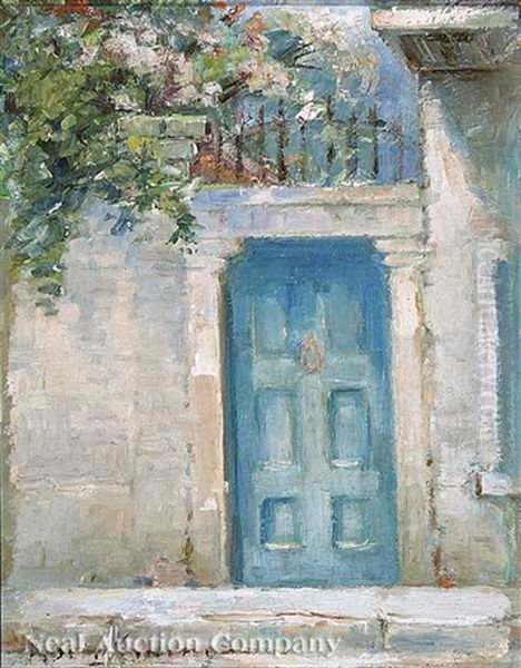 Doorway, French Quarter Oil Painting by Alberta Kinsey