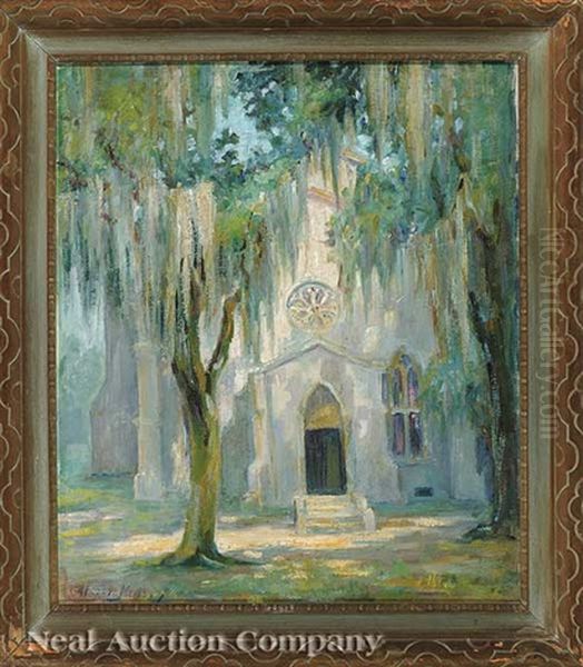 Church, St. Francisville Oil Painting by Alberta Kinsey