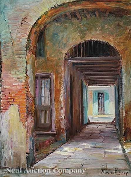 Vieux Carre Carriage Way Oil Painting by Alberta Kinsey