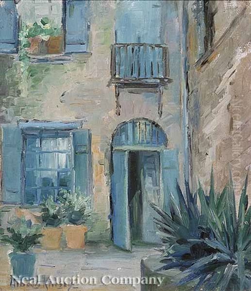 French Quarter Patio, New Orleans by Alberta Kinsey