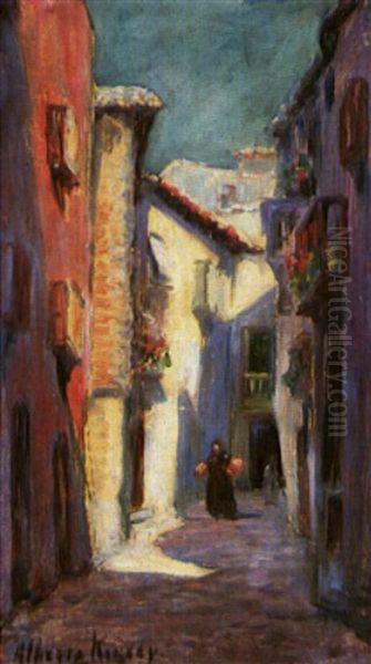 Mexican Street Scene by Alberta Kinsey