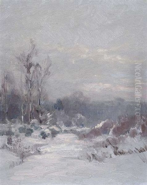 Winterlandschaft Oil Painting by Nelson Gray Kinsley