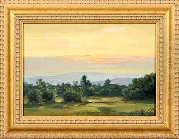 Abendstimmung Im Taunus Oil Painting by Nelson Gray Kinsley