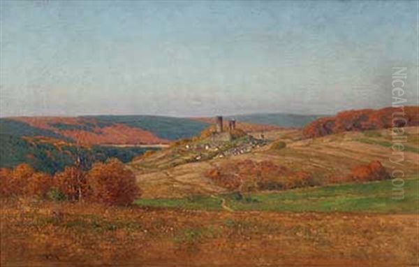 Herbstlicher Taunus Mit Blick Auf Oberreifenberg Oil Painting by Nelson Gray Kinsley