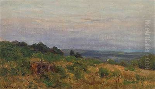 Dammerung Uber Dem Hintertaunus Oil Painting by Nelson Gray Kinsley