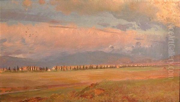 Campagna Romana An Der Via Appia Oil Painting by Alexander Kips