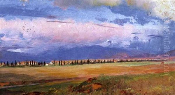 Campagna Romana An Der Via Appia Oil Painting by Alexander Kips