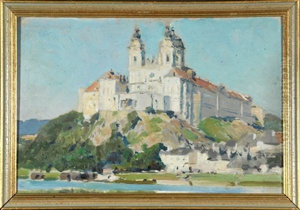 Kloster Melk A.d. Donau Oil Painting by Erich Kips