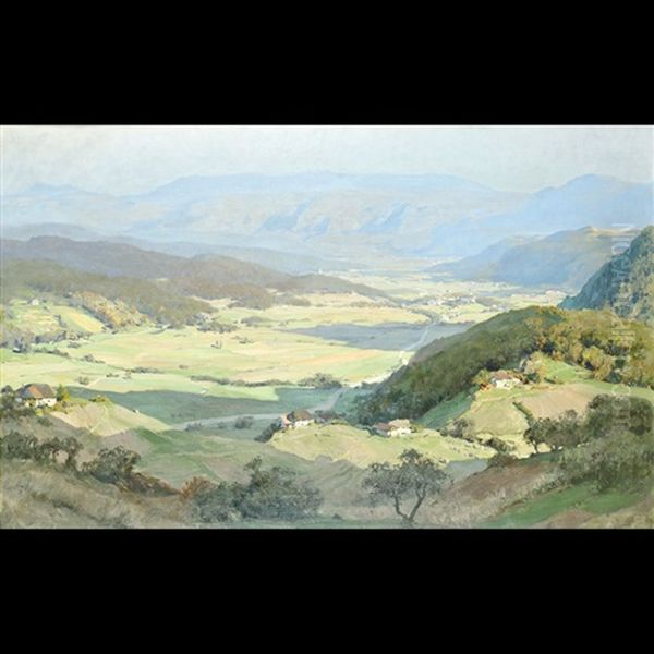 Veduta Di Una Valle Trentina Oil Painting by Erich Kips