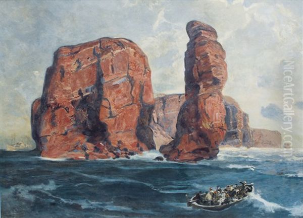 Helgoland Oil Painting by Erich Kips