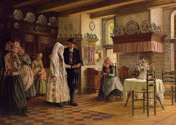 Friesische Hochzeit Oil Painting by Otto Kirberg