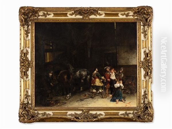 The Arrest Oil Painting by Johann Frank Kirchbach