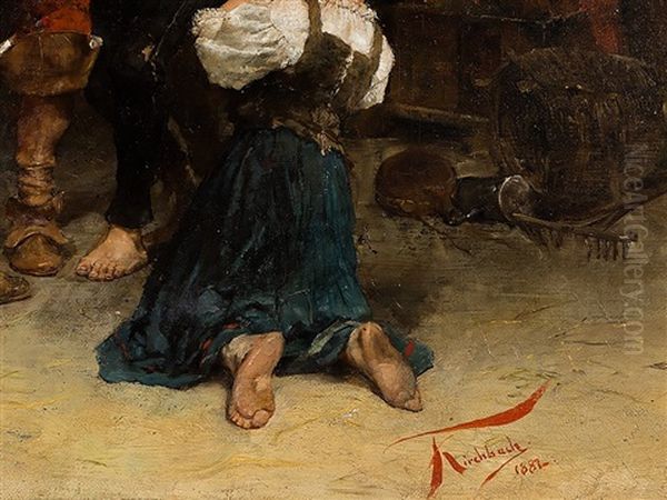 The  Arrest Oil Painting by Johann Frank Kirchbach