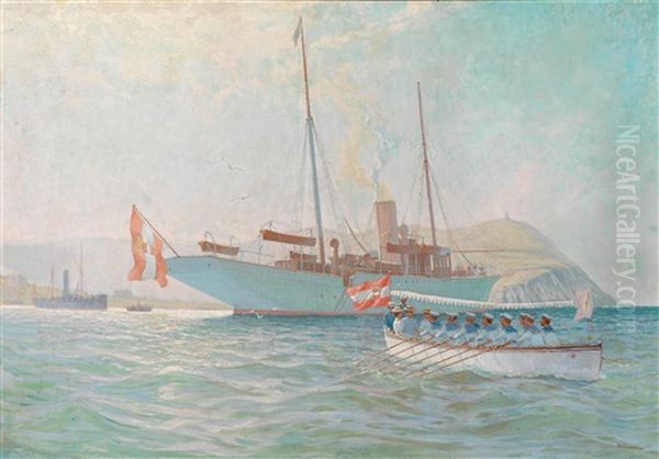 Die Erzherzogliche Yacht Ul Oil Painting by Alexander Kircher