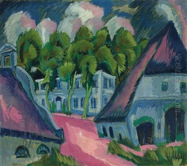 Gut Staberhof Iii Oil Painting by Ernst Ludwig Kirchner