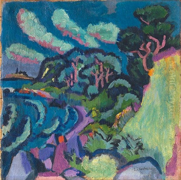 Mexikobucht Auf Fehmarn Oil Painting by Ernst Ludwig Kirchner