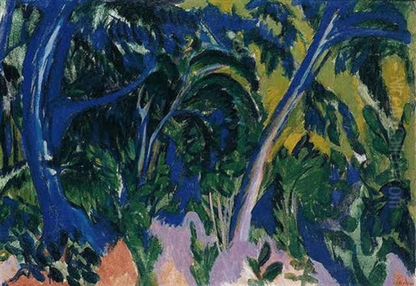 Seewald Oil Painting by Ernst Ludwig Kirchner