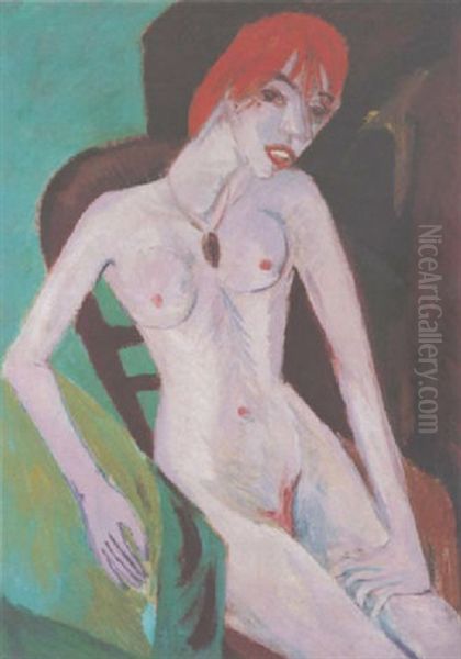 Rothaarige Oil Painting by Ernst Ludwig Kirchner