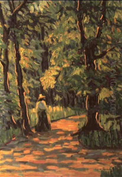 Im Park Oil Painting by Ernst Ludwig Kirchner