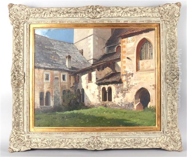 Stiftskirche In Millstatt Oil Painting by Ernestine Von Kirchsberg