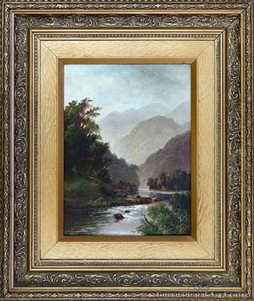 Nelson River Oil Painting by Henry William Kirkwood