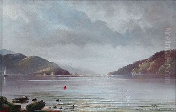 Queen Charlotte Sound Oil Painting by Henry William Kirkwood