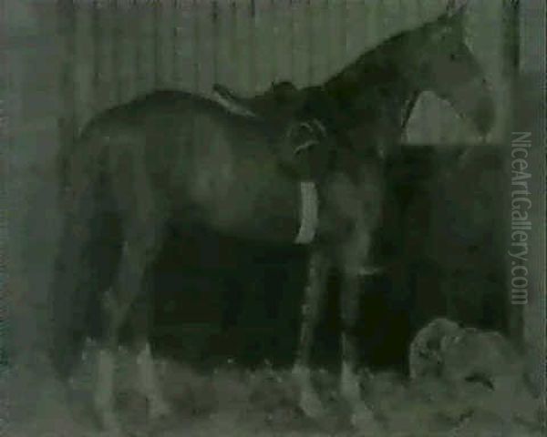 Portrait Of The Horse, Abraham S. Hewitt, 1913 Oil Painting by Marguerite Kirmse