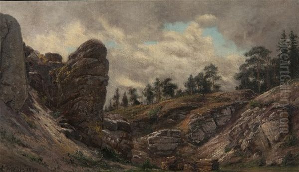 Na Kraji Lesa Oil Painting by Alois Kirnig