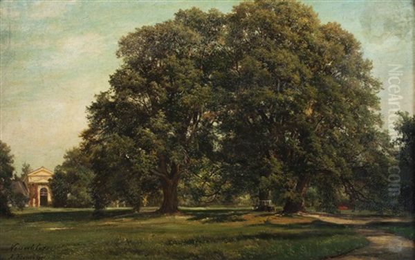 Der Schlosspark In Zahradky Oil Painting by Alois Kirnig