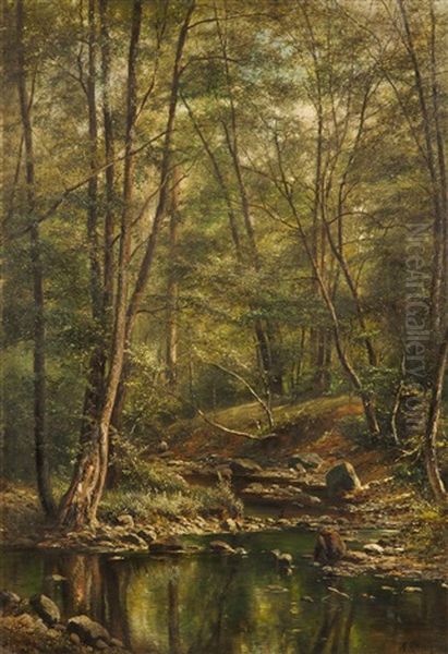 Waldtumpel Oil Painting by Alois Kirnig