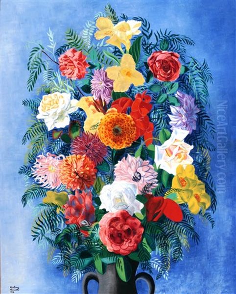 Portratt Av Ung Furste Oil Painting by Moise Kisling