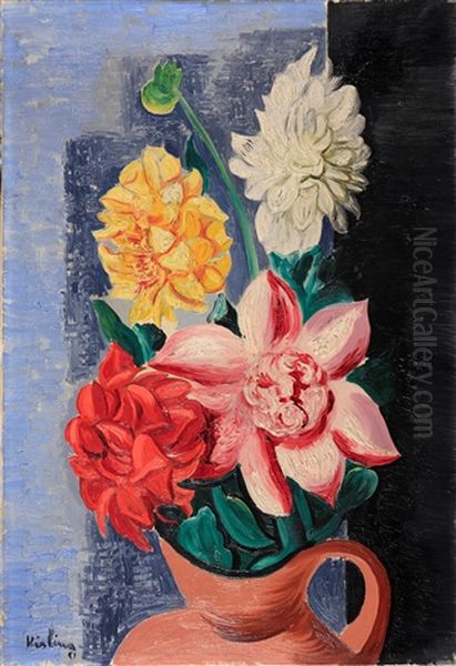 Portratt Av Ung Furste Oil Painting by Moise Kisling