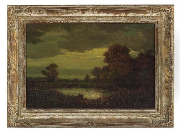 Autumnal Landscape Oil Painting by Hudson Mindell Kitchell