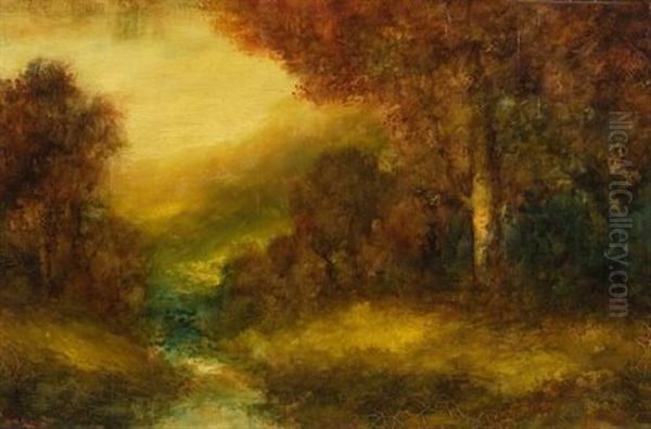 Autumn Colors Oil Painting by Hudson Mindell Kitchell