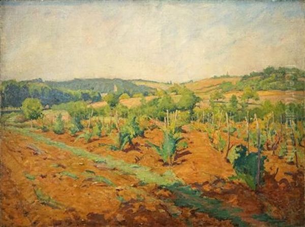 French Countryscape Oil Painting by Joseph Milner Kite