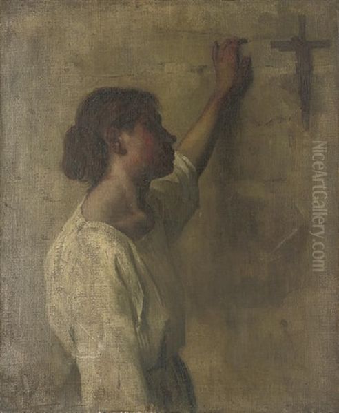 Quiet Devotion Oil Painting by Joseph Milner Kite