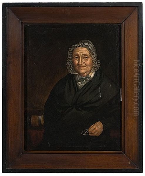 Portrait Of Mary Hatfield Hallette Oil Painting by Nicholas Biddle Kittell