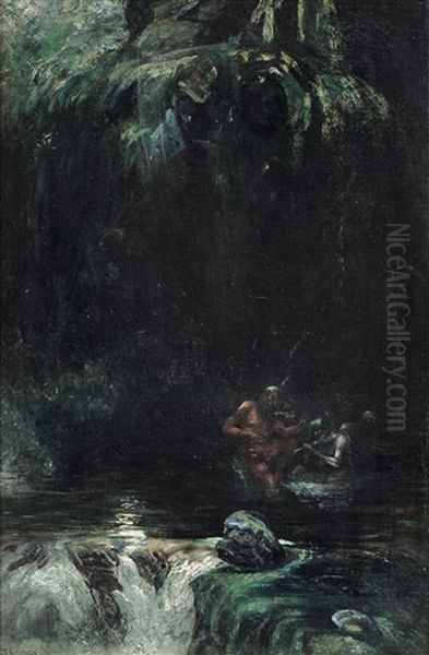 The Nix Oil Painting by Theodor Kittelsen