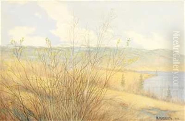 Fra Lauvlia, Sigdal Oil Painting by Theodor Kittelsen