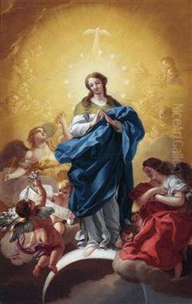 Maria Immaculata Oil Painting by Francisco Bayeu Y Subias