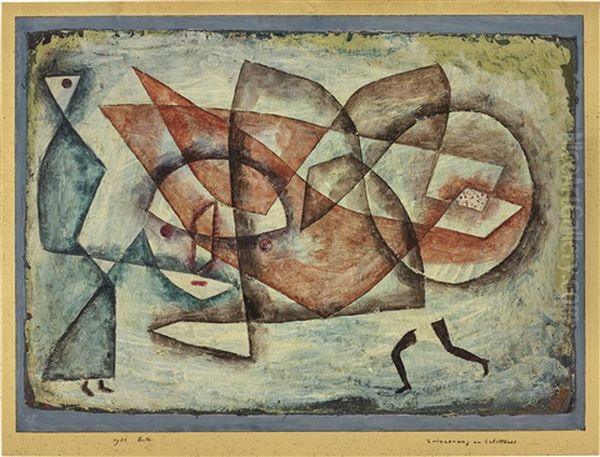 Erinnerung An Erlittenes Oil Painting by Paul Klee