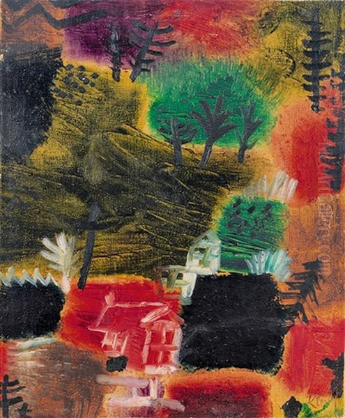 Kleine Landschaft Oil Painting by Paul Klee