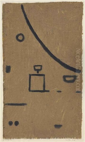 Nacktes Bild Oil Painting by Paul Klee