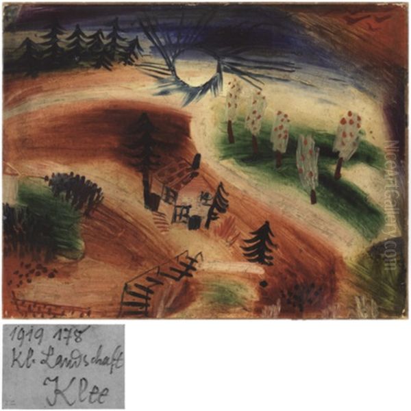 Kl. Landschaft Oil Painting by Paul Klee