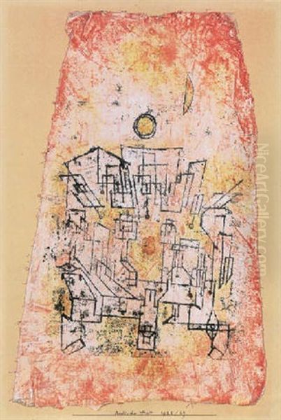 Arabische Stadt Oil Painting by Paul Klee