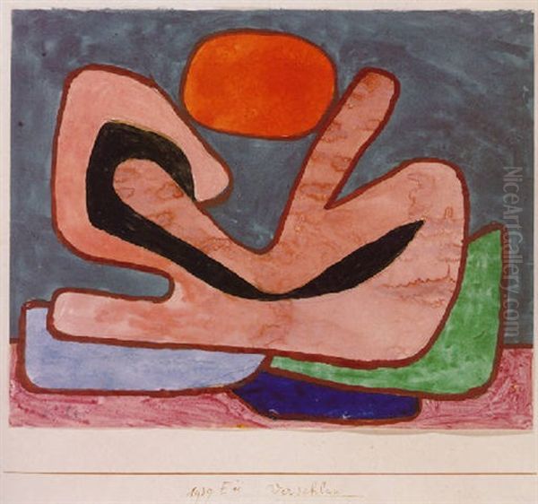 Verschluss Oil Painting by Paul Klee