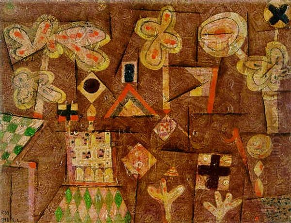 Lebkuchenbild Oil Painting by Paul Klee