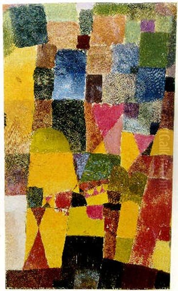 Landschaft, Tunis Oil Painting by Paul Klee