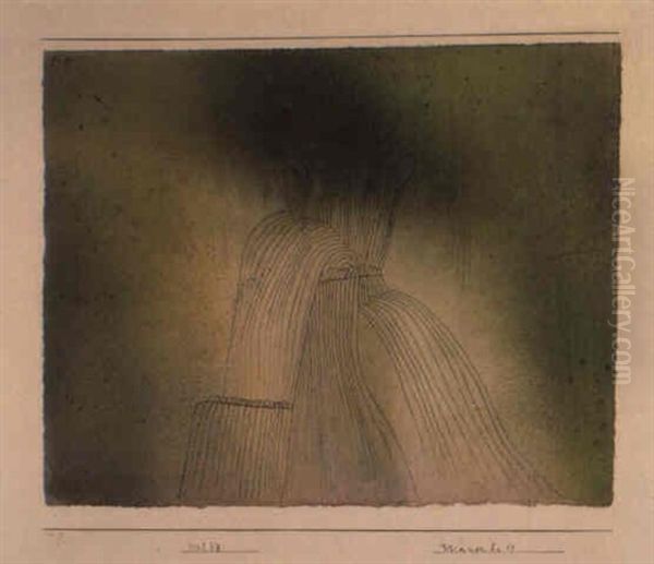 Wasserfall Oil Painting by Paul Klee